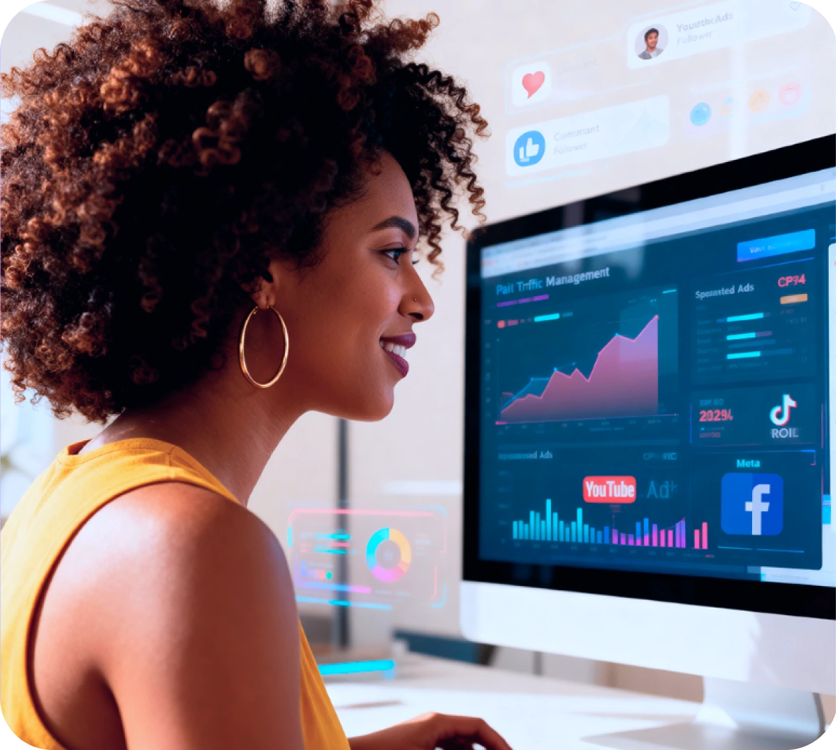 Gestão de tráfego pago integrada a creators